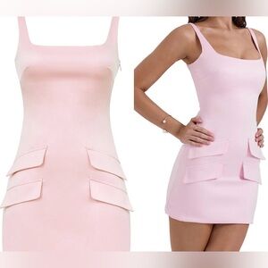 House of CB Cosette Pink Mini Dress (Size S Longer Version) NWOT